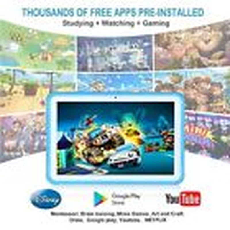 Kids Tablet, Android Tablet for Kids 10.1 Inches, 64GB Kids Tablet with Blue