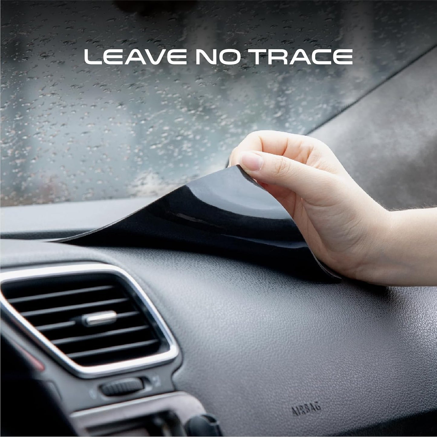 Anti Slip Pad Sticky Gripping Gel Pad Multifunctional Fixate Non-Slip Mounting Cell Pad, 6.3 X 5.1 Inch (2 Pack)