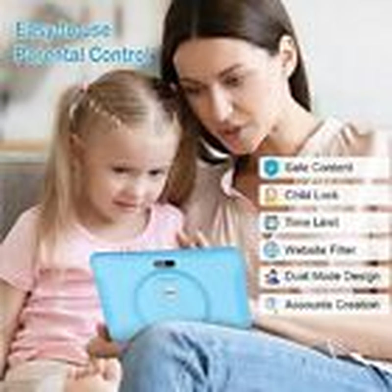 Kids Tablet, Android Tablet for Kids 10.1 Inches, 64GB Kids Tablet with Blue