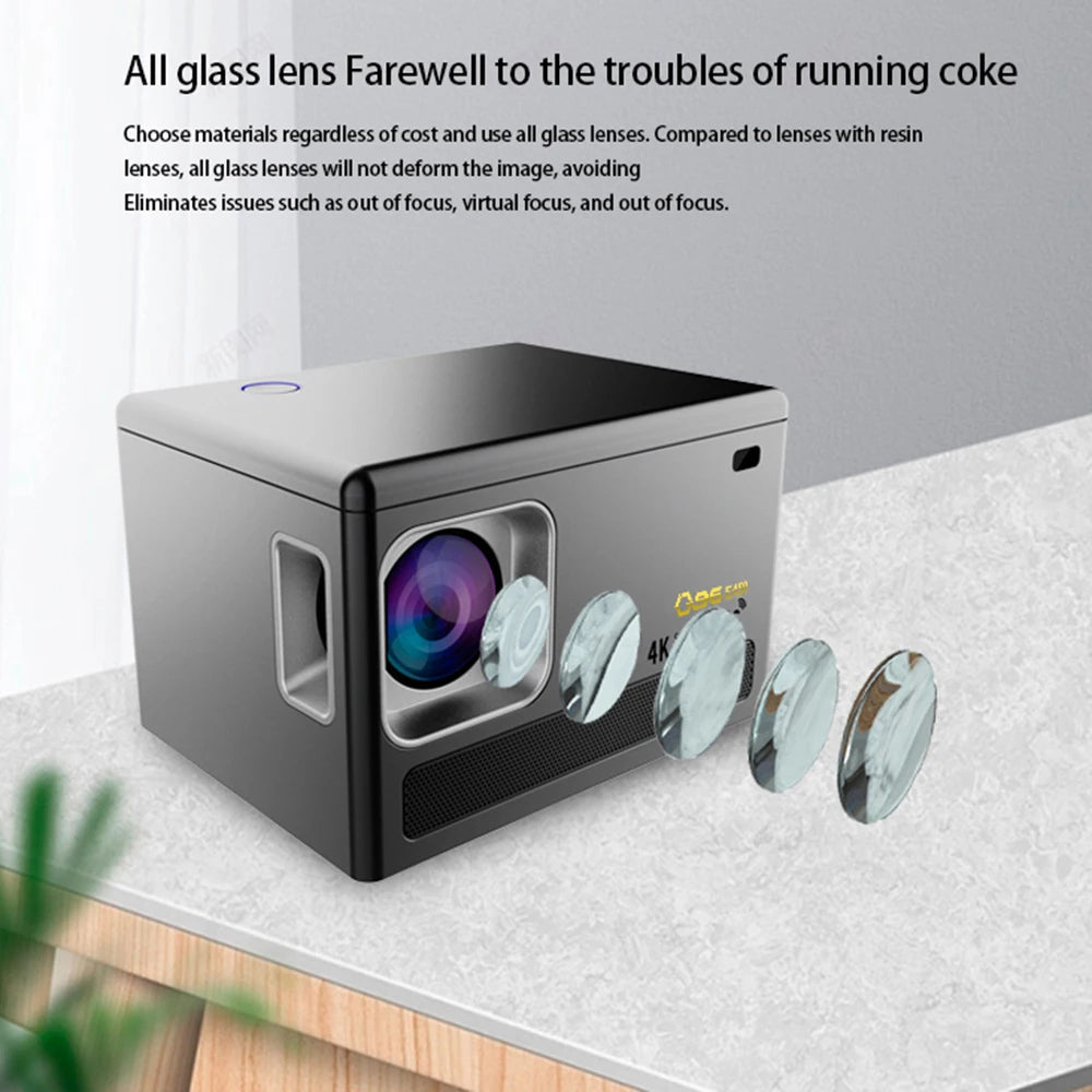 E450 4K HD Projector WIFI 6.0 Smartphone Same Screen Projector Dual Band WIFI Bluetooth Projector Auto Focus Home Projector