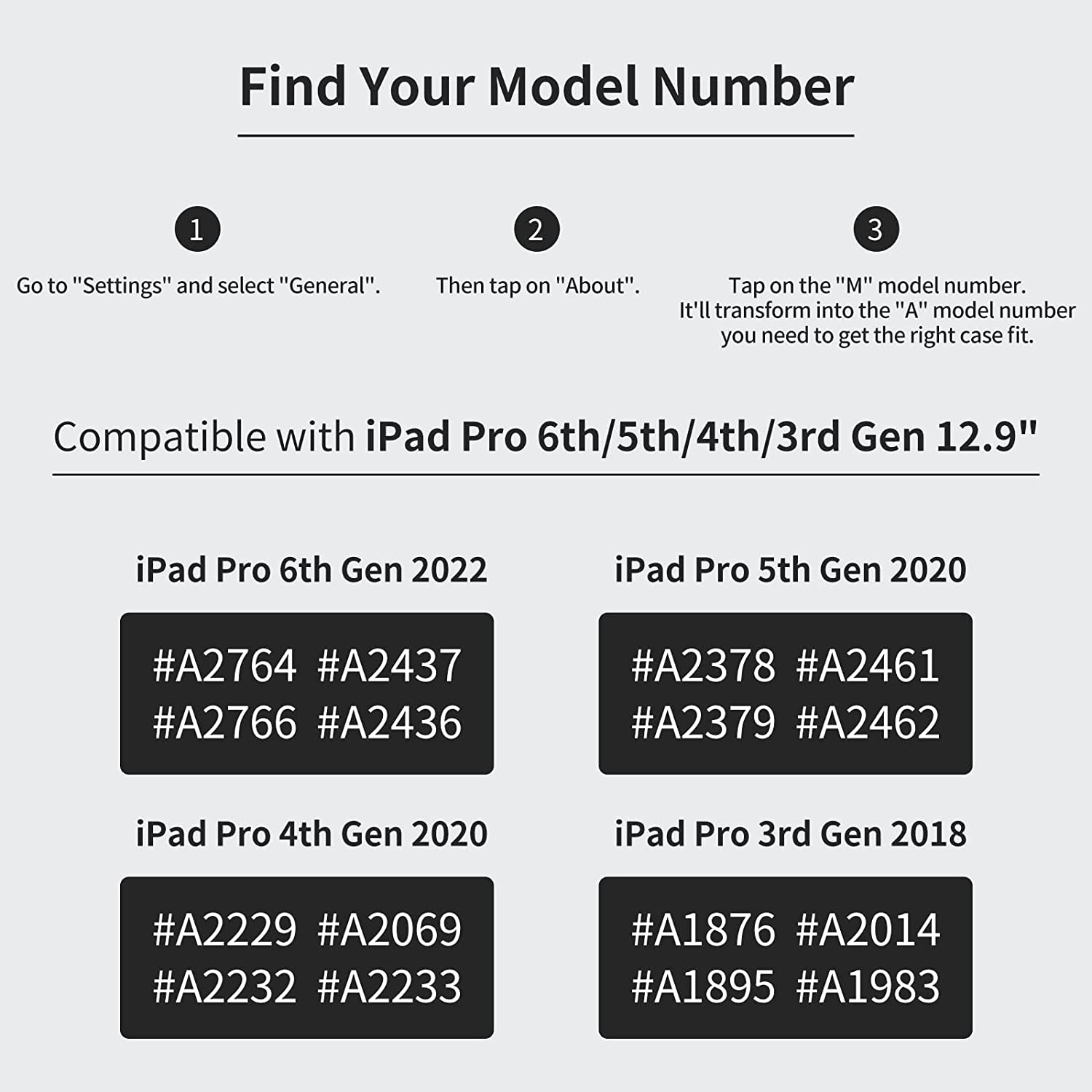 HOLIMET Ipad Pro 12.9 Case 2022 6Th/5Th/4Th/3Rd Generation Case 2021 2020 2018 with Pencil Holder Pocket Strap Folio Stand Cover Soft TPU Back Shockproof, Auto Sleep/Wake,Vegan Leather