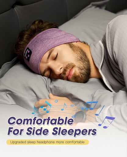 Sleep Headphones Headband, Bluetooth Sports Headband,Wireless Sleeping Headphones Sleep Earbuds for Side Sleepers Workout Running Insomnia Travel Yoga