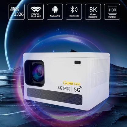 E450 4K HD Projector WIFI 6.0 Smartphone Same Screen Projector Dual Band WIFI Bluetooth Projector Auto Focus Home Projector