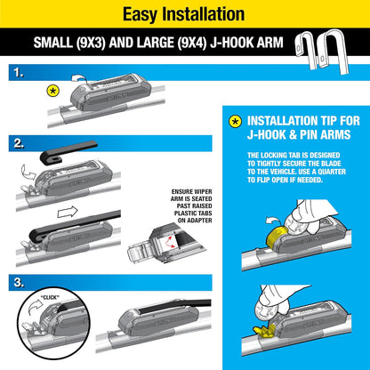 - 810163 Latitude Water Repellency Wiper Blade Combo Pack 26" and 16"