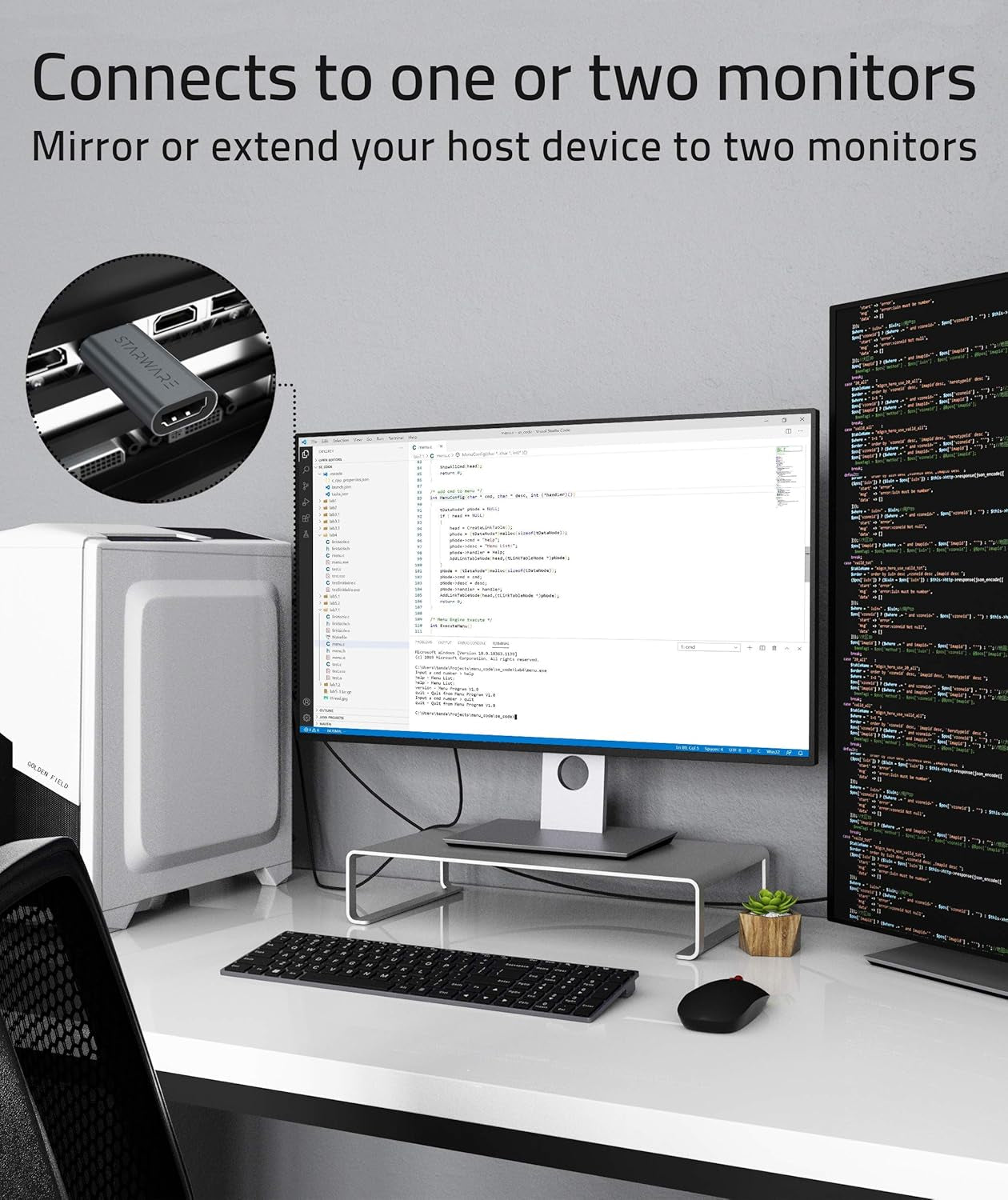 Displayport to HDMI Adapter [NOT USB], 4K UHD, Uni-Directional Hdmi(Monitor) to Display Port DP (Source) Adapter Compatible with Displayport Source Devices