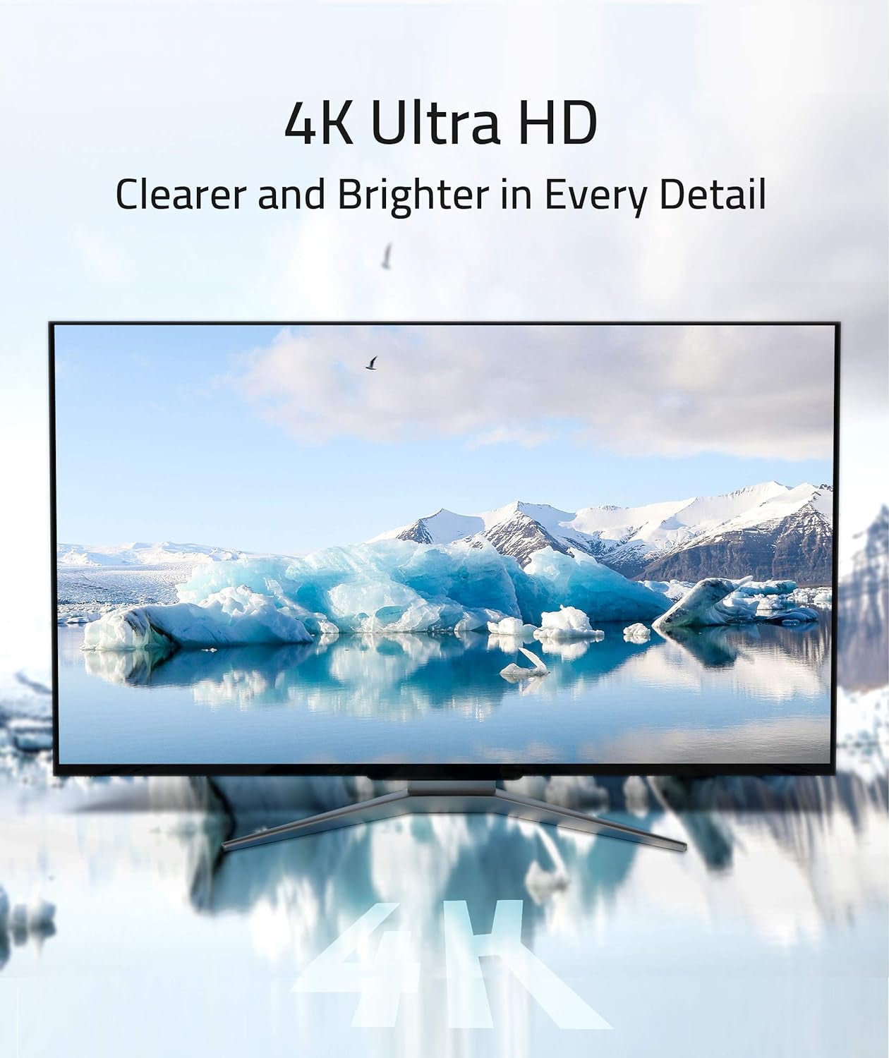 Displayport to HDMI Adapter [NOT USB], 4K UHD, Uni-Directional Hdmi(Monitor) to Display Port DP (Source) Adapter Compatible with Displayport Source Devices