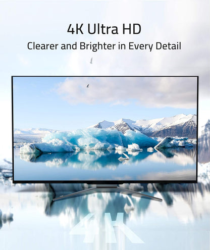Displayport to HDMI Adapter [NOT USB], 4K UHD, Uni-Directional Hdmi(Monitor) to Display Port DP (Source) Adapter Compatible with Displayport Source Devices