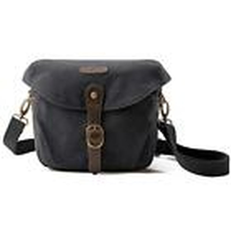 Camera Bag, SLR DSLR Canvas Crossbody Camera Case, Compact Camera 01-Black
