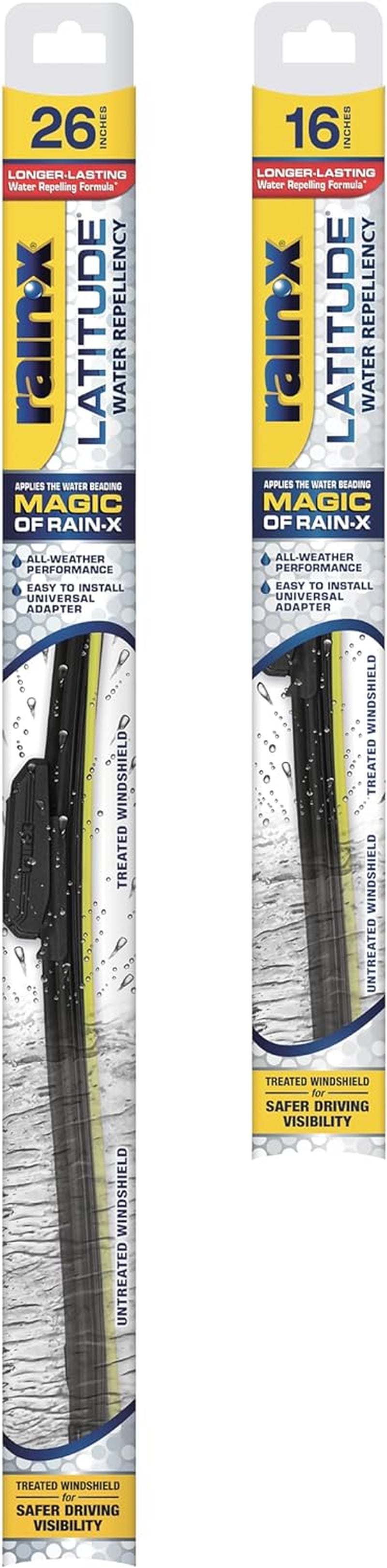 - 810163 Latitude Water Repellency Wiper Blade Combo Pack 26" and 16"