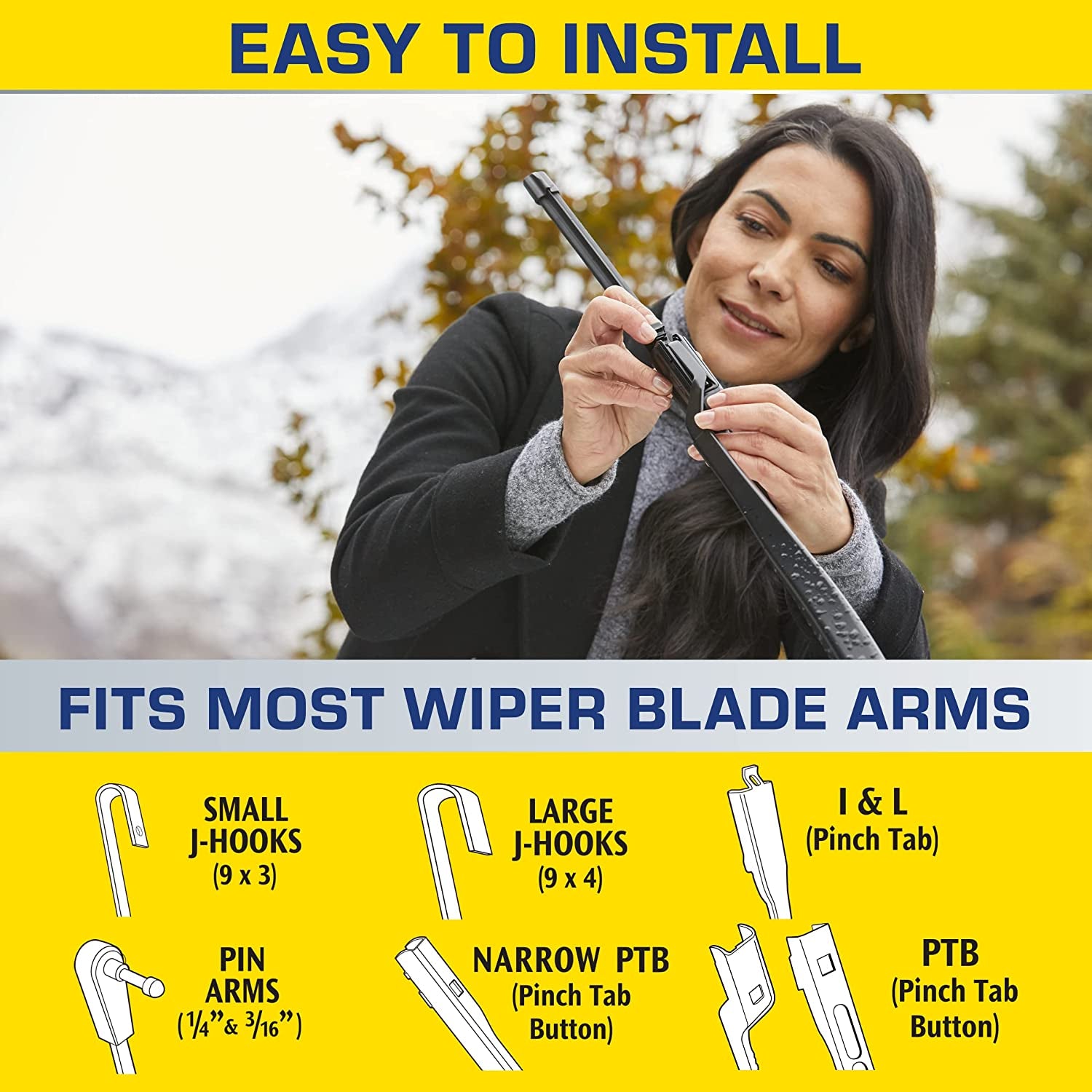 - 810163 Latitude Water Repellency Wiper Blade Combo Pack 26" and 16"
