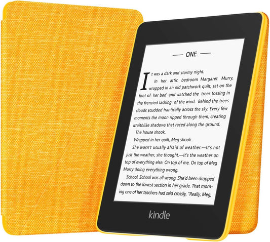 Fabric Folding Case for Kindle (10Th Generation - 2019 Release), Lightweight Hands-Free Stand Cover with Auto Wake/Sleep, Only Suitable for Kindle 10Th Generation 2019 Released, Yellow